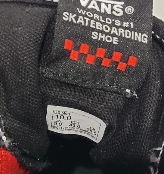 VANS Elijah Berle Skate Sk8 HI Decon Patch Art size 10 - Picture 7 of 10